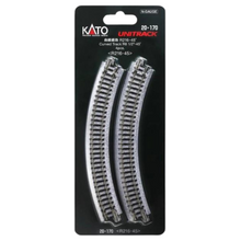 Load image into Gallery viewer, KATO - 20-170 - Curved Track (216mm Radius x 4) 45 Degree - N Gauge