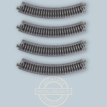 Load image into Gallery viewer, KATO - Compact - 20-172 - Curved Track (183mm Radius x 4) - R183 - 45 Degree - N Gauge
