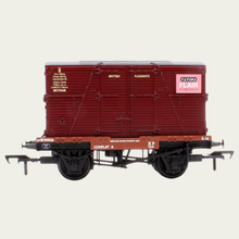 Load image into Gallery viewer, Bachmann Branchline - 37-2023K - 12T - Conflat A Wagon - 'Patons' BD Container - BR Bauxite (Early) - B700526 - OO Gauge