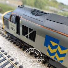 Load image into Gallery viewer, ViTrains Models - Class 37 - Diesel Locomotive - Mirrlees Pioneer - No. 37901 - Two Tone Grey - Weathered - OO Gauge - Analogue