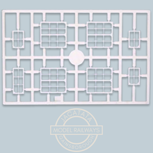 Load image into Gallery viewer, Ratio - 539 - Midland Signal Box Window Mouldings - Plastic Kit - White - OO/HO Gauge