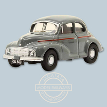 Load image into Gallery viewer, Oxford Diecast - 76MMS006 - Morris Minor Saloon - Clarendon Grey - 1:76 Scale Model