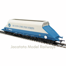 Load image into Gallery viewer, Bachmann Branchline - 37-327 - (A,B,C) - 90 Tonne - JGA Bogie Hopper Wagon - Buxton Lime Industries Livery - Choice Of Wagon Running Numbers - OO Gauge