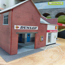 Load image into Gallery viewer, Metcalfe - Constructed - Service Station/Garage - Card Construction Kit Built - OO/HO Gauge