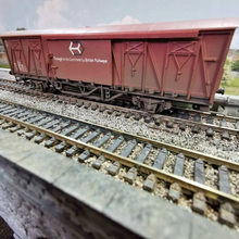 Load image into Gallery viewer, Hornby Weathered Ferry Vans - Hfs British Railways Livery - OO Gauge