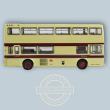 Load image into Gallery viewer, Britbus - N6501 - Scania/MCW Metropolitan - Double Door - Fleet No.301 - Route No. 53 - Destination Goodwood - Leicester City Transport Livery - Double Deck Bus - Registration GJF 301N - Die Cast Model - 1:76 Scale - OO Gauge