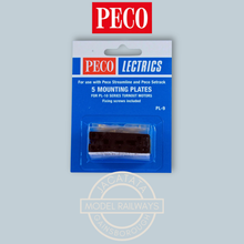 Load image into Gallery viewer, Peco - Lectrics - PL- 9 - Mounting Plates - Pack of 5 - For use with Peco Streamline and Peco Setrack