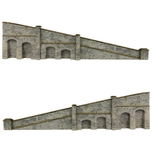 Load image into Gallery viewer, Metcalfe PN149 - Tapered Retaining Walls - Stone Style - Card Construction Kit - N Scale