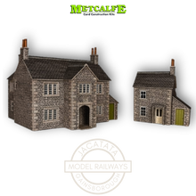 Load image into Gallery viewer, Metcalfe PN150 - Manor House Farm, Cottage, Barn and Tractor Shed - Stone Brick Style - Card Construction Kit - N Scale