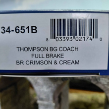 Load image into Gallery viewer, Bachmann - Thompson BG Coach - Full Brake - BR Crimson & Cream - OO Gauge
