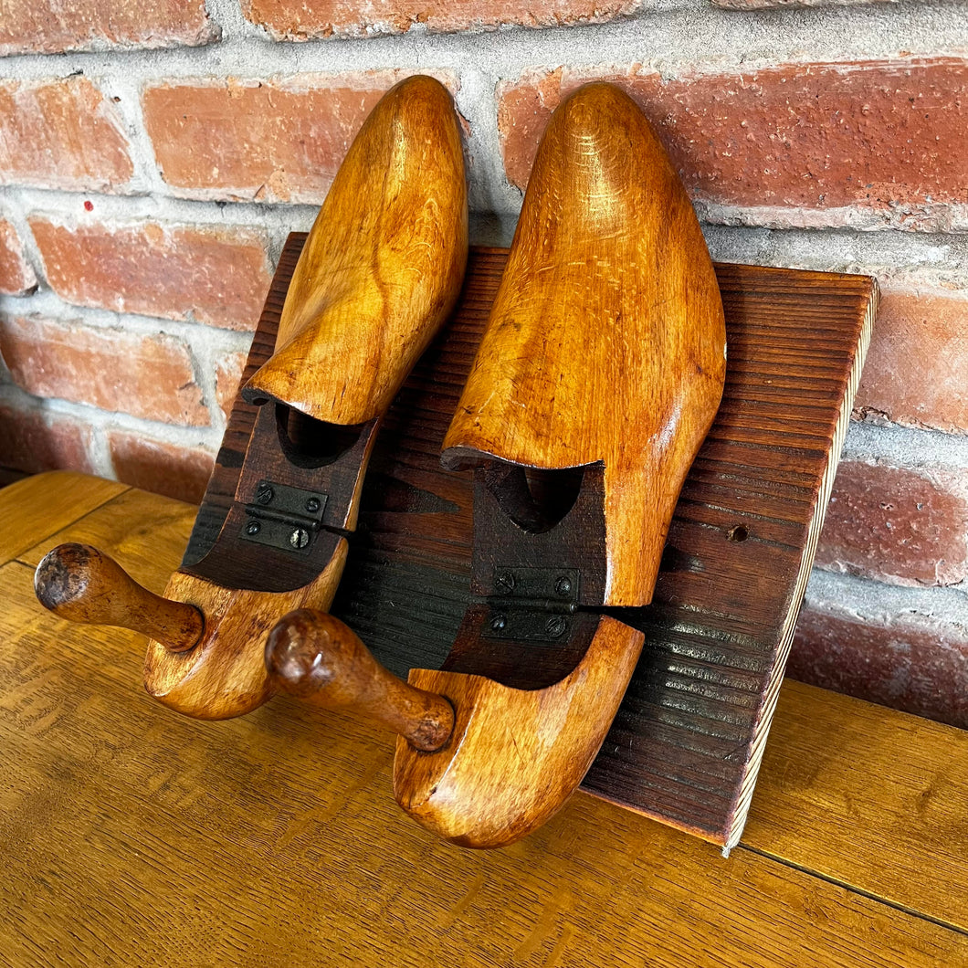 Wooden Vintage Shoe Last / Stretcher Coat Hangers