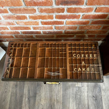 Load image into Gallery viewer, Unique Quirky Handmade Printers Tray/Drawer Coffee Table
