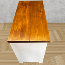 Load image into Gallery viewer, Painted Handmade Rustic Pine 2 over 3 Chest of Drawers - Painted in Frenchic Cool Beans
