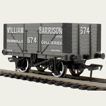 Load image into Gallery viewer, Bachmann Branchline - 37-163 - 8 Plank End Door Wagon - William Harrison Livery - No.674 - OO Gauge

