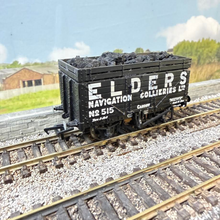 Load image into Gallery viewer, Bachmann Branchline - 37-182 - 7 Plank Wagon With Coal Rail - Elders Navigation Collieries Livery - No.515 - OO Gauge
