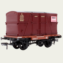 Load image into Gallery viewer, Bachmann Branchline - 37-2023K  - 12T - Conflat A Wagon - 'Patons' BD Container - BR Bauxite (Early) - B700526 - OO Gauge
