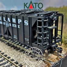 Load image into Gallery viewer, Kato - 38-0202 - Built and Completed - Rake of 3 - AC &amp; F - 70 Ton Covered Hoppers - G-E Lamps - No's. 317 &amp; 318 - HO Gauge
