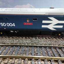 Load image into Gallery viewer, Hornby Large Locomotive - BR Blue - Class 50 - St Vincent - No. 50004 - OO Gauge - DCC Fitted
