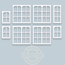 Load image into Gallery viewer, Ratio - 539 - Midland Signal Box Window Mouldings - Plastic Kit - White - OO/HO Gauge
