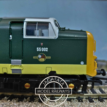 Load image into Gallery viewer, Bachmann - Branchline - 32-525A - Class 55 - The Kings Own Yorkshire Light Infantry - No. 55002 - British Rail Green Livery - OO Gauge - Analogue
