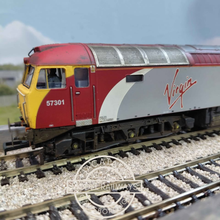 Load image into Gallery viewer, Bachmann - Class 57 - Diesel Locomotive - Virgin Trains Livery - Scott Tracy - 57301 - Weathered - OO Gauge - DCC Ready
