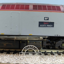 Load image into Gallery viewer, Bachmann - Class 57 - Diesel Locomotive - Virgin Trains Livery - Scott Tracy - 57301 - Weathered - OO Gauge - DCC Ready
