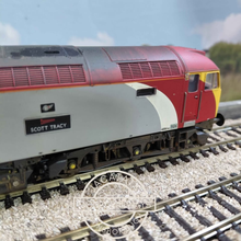 Load image into Gallery viewer, Bachmann - Class 57 - Diesel Locomotive - Virgin Trains Livery - Scott Tracy - 57301 - Weathered - OO Gauge - DCC Ready
