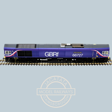 Load image into Gallery viewer, Hattons Originals - H4-66-024 - Class 66 - Locomotive -  First Group Livery - Blue With GBRf Branding - Andrew Scott CBE - No. 66727 - OO Gauge - DCC Ready
