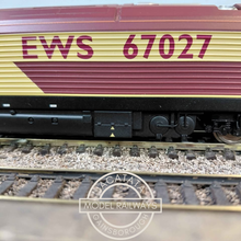 Load image into Gallery viewer, Hornby - R2522 - Class 67 Locomotive - Bo-Bo Diesel Electric - Rising Star - EWS Livery - 67027 - OO Gauge - DCC Ready
