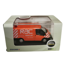 Load image into Gallery viewer, Oxford Diecast - New Ford Transit Van (L.Roof) - 76FT003 - RAC - 1:76

