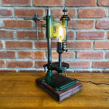 Load image into Gallery viewer, Bench Precision Drill Lamp - Handmade Vintage Steampunk / Industrial
