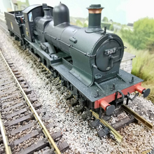 Load image into Gallery viewer, DCC with TTS Sound - GWR 3200 Earl Class BR Black Early Emblem Locomotive - No. 9017 - Weathered - Bachmann - OO Gauge
