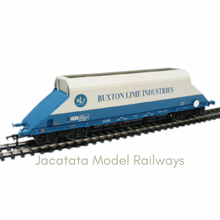 Load image into Gallery viewer, Bachmann Branchline - 37-327 - (A,B,C) - 90 Tonne - JGA Bogie Hopper Wagon - Buxton Lime Industries Livery - Choice Of Wagon Running Numbers - OO Gauge
