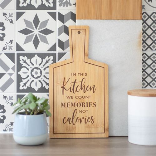 Durable & Eco Friendly Bamboo Serving Board - Count Memories Not Calories