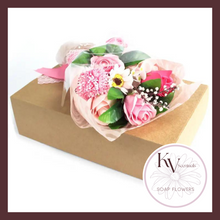 Load image into Gallery viewer, Boxed Hand Soap Flowers Bouquet - Pink
