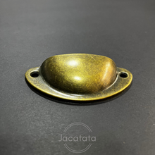 Load image into Gallery viewer, Pressed Metal Cup Handle - Antique Bronze Finish 82mm x 35mm - ADF1007
