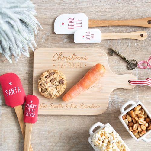 Durable & Eco Friendly Bamboo Serving Board - Christmas Eve