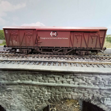Load image into Gallery viewer, Hornby Weathered Ferry Vans - Hfs British Railways Livery - OO Gauge
