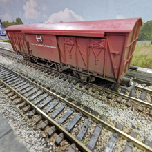 Load image into Gallery viewer, Hornby Weathered Ferry Vans - Hfs British Railways Livery - OO Gauge
