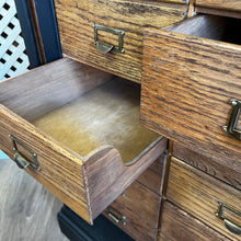 Load image into Gallery viewer, Early 20th Century Oak Roll Front Filing Drawers
