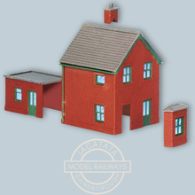 Load image into Gallery viewer, Peco - Manyways Lineside Kit - NB-14 - Railway Houses &amp; Extensions Kit (Parts to make 2 railway houses) - N Gauge

