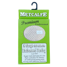 Load image into Gallery viewer, Metcalfe PN111 - Embossed Paving - Card Scenery - N Scale
