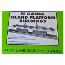 Load image into Gallery viewer, Metcalfe PN134 - Island Platform Buildings - Card Construction Kit - N Scale
