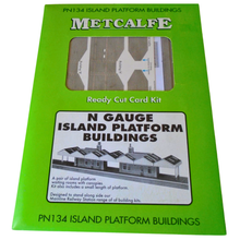 Load image into Gallery viewer, Metcalfe PN134 - Island Platform Buildings - Card Construction Kit - N Scale
