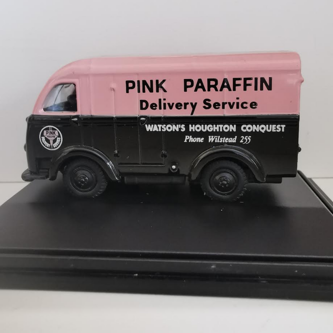 Oxford Diecast - Austin 3 Way Van - Pink Paraffin - AK002 - 1:76