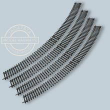 Load image into Gallery viewer, New Pack of 4 - Hornby R609 - 3rd Radius Double Curve Track - 1:76 Scale - OO Gauge
