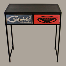 Load image into Gallery viewer, Black Console Table With 2 Drawers, Retro Design To Drawers
