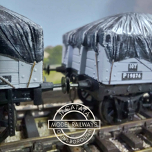 Load image into Gallery viewer, Skytrex - SMR 28 - BR Five Plank Open Wagon with Tarpaulin Covered Load - O Gauge - Choice of 3
