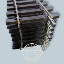 Load image into Gallery viewer, Peco - Setrack - ST-725 - 2nd Radius - Bullhead - Standard Curve Setrack x 8 Pieces - O Gauge
