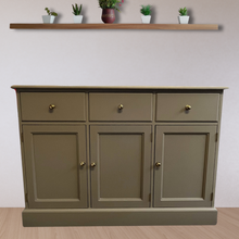 Load image into Gallery viewer, Pine Sideboard completed with Frenchic Funky Dora
